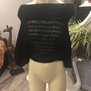 Studio Y black mesh top